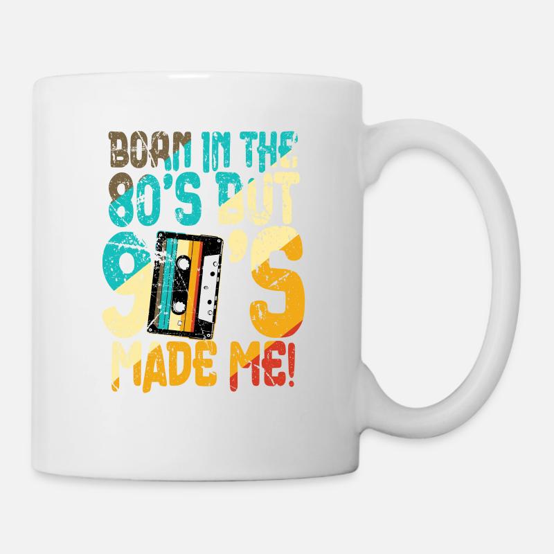 Les années 80 nées dans les années 80 - Mug blanc - blanc
