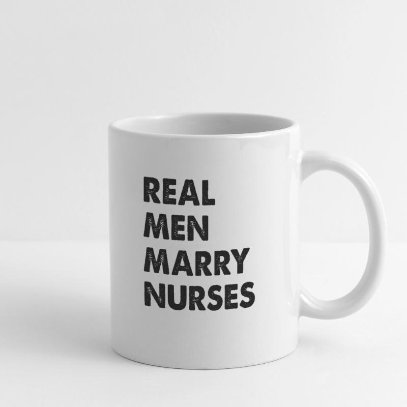 Real Men Marry Nurses Krankenschwester Ehemann Tasse