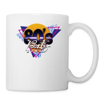 Fille des années 80 et 80 - Mug blanc - blanc - Droite
