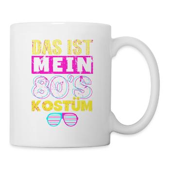 80er Jahre Das Ist Mein 80er Kostüm - Tasse - Weiß - Rechts
