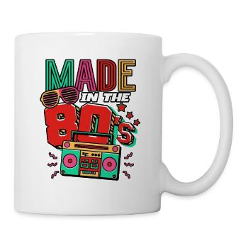 80er Jahre Made In The 80s - Tasse - Weiß - Rechts