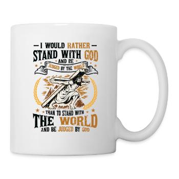 Stand with God, Christian religion. - Mug - white - Right