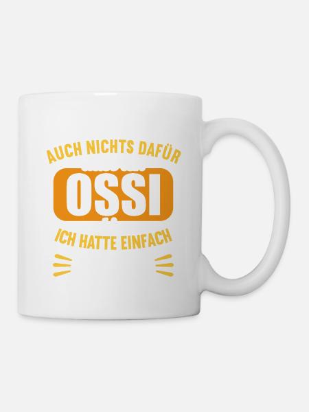 DDR Ostdeutschland Osten Ostalgie Ossi - Tasse - Weiß