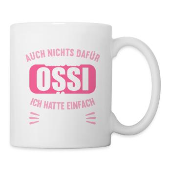 DDR Ostdeutschland Osten Ostalgie Ossi - Tasse - Weiß - Rechts