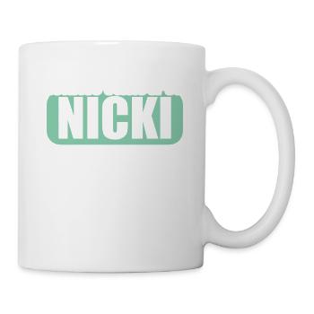 DDR Osten Ossi Letztes sauberes Nicki - Tasse - Weiß - Rechts