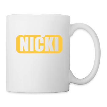 DDR Ostdeutschland Osten Ossi Ausgeh Nicki - Tasse - Weiß - Rechts