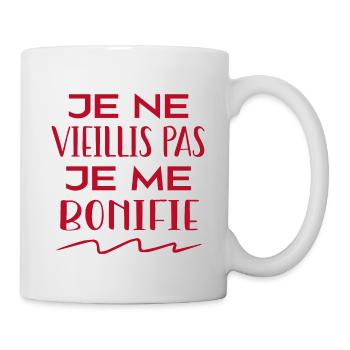 Je ne vieillis pas je me bonifie ! - Mug blanc - blanc - Droite
