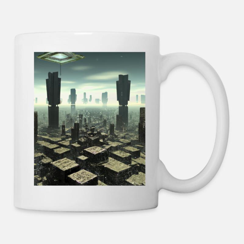 Science Fiction City Future - Mug - white