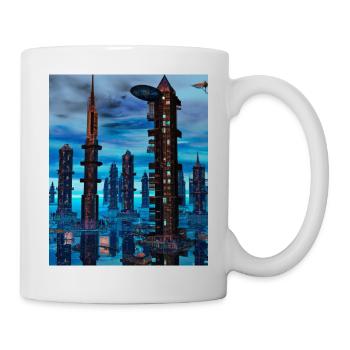 Science Fiction City Future - Mug - white - Right