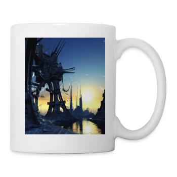 Science Fiction City Future - Mug - white - Right