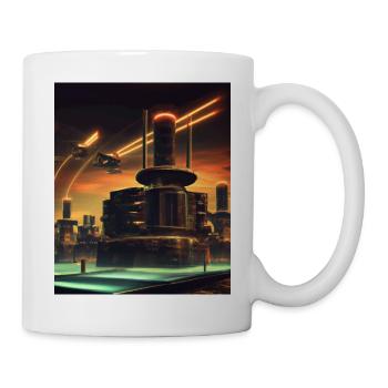 Science Fiction City Future - Mug - white - Right