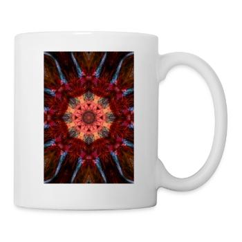 Red Kaleidoscope - Mug blanc - blanc - Droite