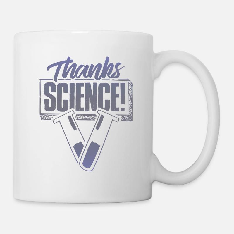 danke wissenschaft - Tasse - Weiß