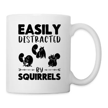 Squirrels love squirrels easily from - Mug - white - Right