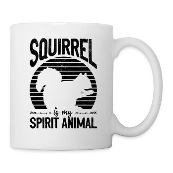 Squirrel is my spirit squirrel season - Mug - white - Right