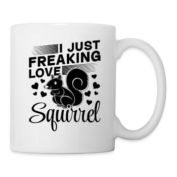 Squirrel lovers I love squirrels - Mug - white - Right