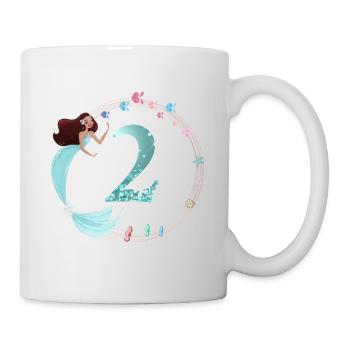 Customizable Number 2 Mermaid - Mug - white - Right