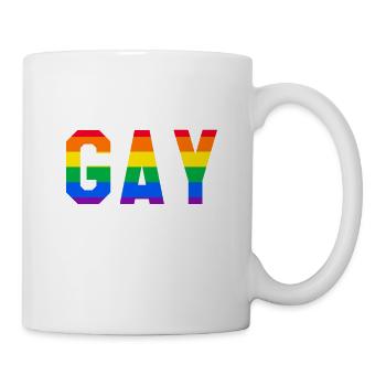 I'm Not Gay But My Wife Is LGBT Bisexual Pride - Tasse - Weiß - Rechts