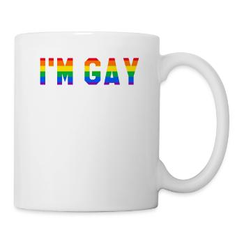 I'm Gay And I Slay LGBT Bisexual Pride Awareness - Tasse - Weiß - Rechts
