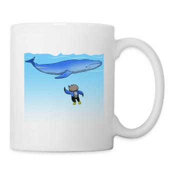 Scuba Diving Sloth Lazy Animal Diving I Gift - Mug - white - Right