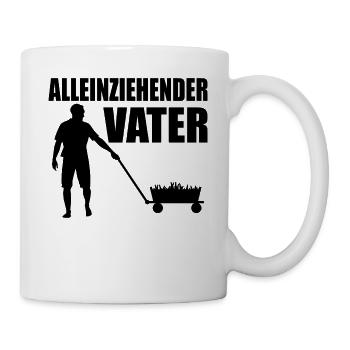 Alleinziehender Vater Vatertag Vatertagsgeschenk - Tasse - Weiß - Rechts