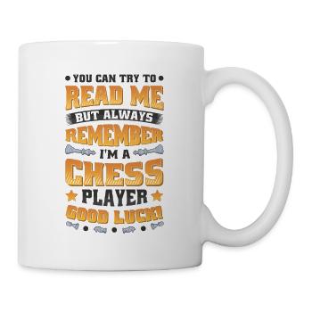 Try to read me, chess player - Mug - white - Right