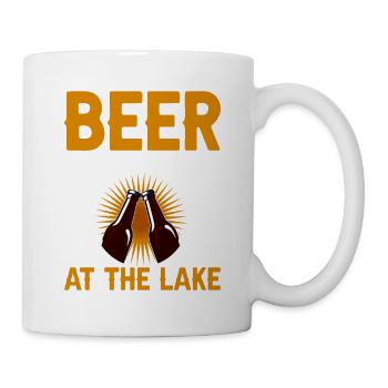 Beer Tastes Better At The Lake 2 - Tasse - Weiß - Rechts