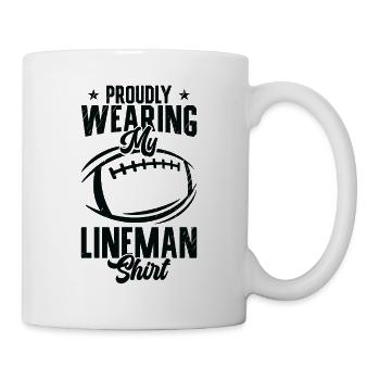 Joueur de ligne de football Fier joueur de vie Sports - Mug blanc - blanc - Droite
