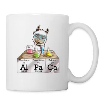 Mignon mignon Alpaga Chemicals Al Pa Ca Lala - Mug blanc - blanc - Droite