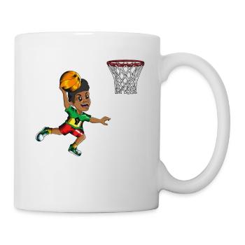 Juneteenth Basketball Player Player Sports - Mug - white - Right