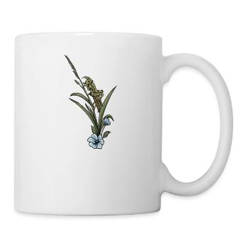 Grashüpfer I Zikade Insekten Motiv für - Tasse - Weiß - Rechts
