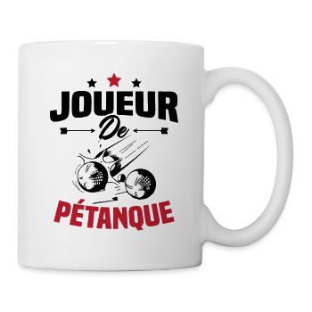 Joueur De Pétanque, Humour Cadeau Pétanque - Mug blanc - blanc - Droite