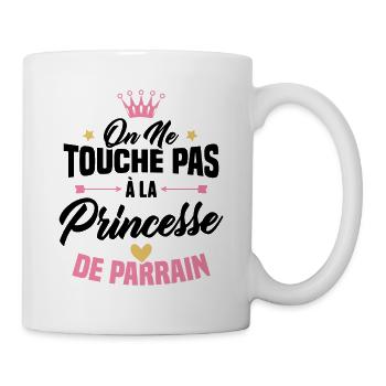 On ne touche pas à la princesse de parrain - Mug blanc - blanc - Droite