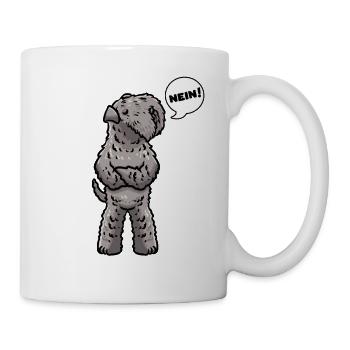 Kerry Blue Terrier Hund Hunde Stur Hundeliebhaber - Tasse - Weiß - Rechts
