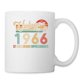 Vintage 1966 Anniversaire 57 ans D'être Awesome - Mug blanc - blanc - Droite