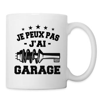 Je Peux Pas J'Ai Garage - Mug blanc - blanc - Droite