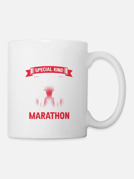 Takes A Special Kind Of Idiot To Run A MARATHON - Tasse - Weiß