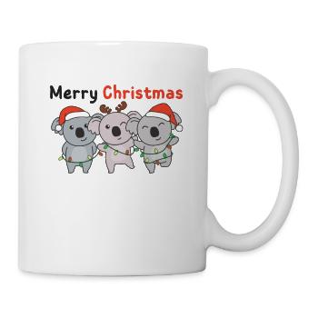Koala Animaux de Noël Koalas Joyeux Noël - Mug blanc - blanc - Droite