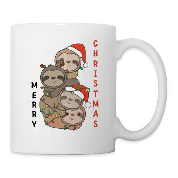 Sloth Christmas Tree Christmas Animals Sloths - Mug - white - Right