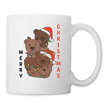 Ours Arbre de Noël Animaux de Noël Ours - Mug blanc - blanc - Droite