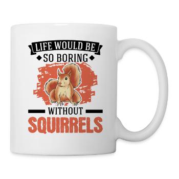 Cadeau Écureuil Écureuil Gris Écureuil - Mug blanc - blanc - Droite