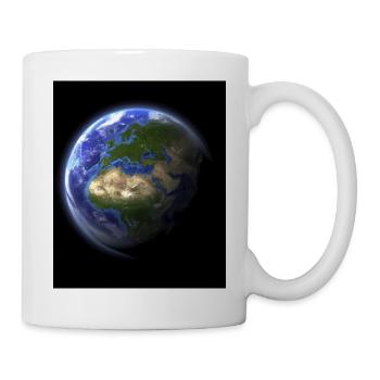 Erde - Tasse - Weiß - Rechts