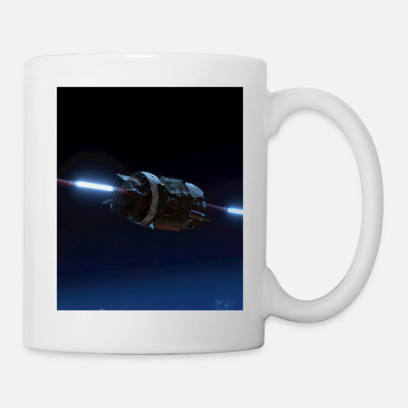 Raumschiff - Tasse - Weiß