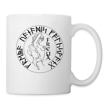Viking Goddess Freya Odin's Wife Norse Myths - Mug - white - Right