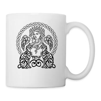Viking Goddess Freya Odin's Wife Norse Myths - Mug - white - Right