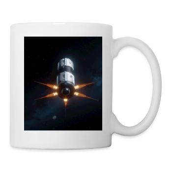 Raumschiff - Tasse - Weiß - Rechts