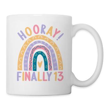 13 ans Rainbow Rainbow 13ème anniversaire - Mug blanc - blanc - Droite