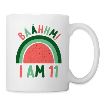 11 years old Rainbow Rainbow 11th birthday - Mug - white - Right