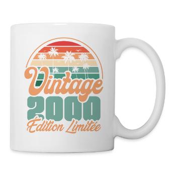 Cadeau D'anniversaire 2000 Vintage Edition Limitée - Mug blanc - blanc - Droite