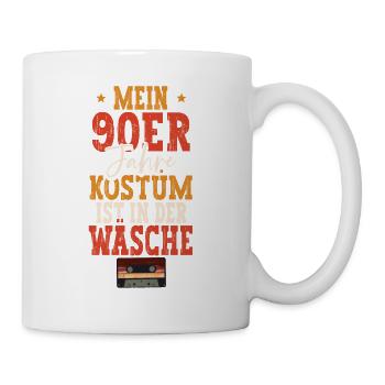 Mein 90er Kostüm Ist In Der Wäsche 90er Jahre - Tasse - Weiß - Rechts